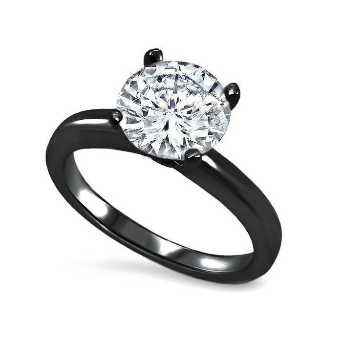 Dark metal deals engagement rings