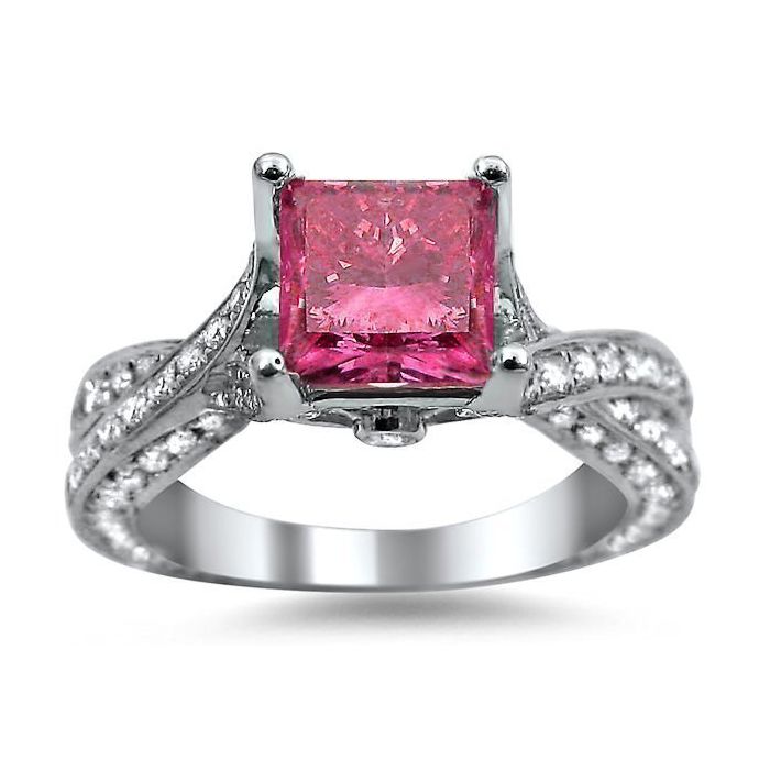 Pink Oval Solitaire Engagement Ring | Ouros Jewels