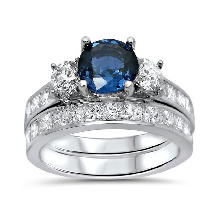 Blue Stone Engagement Rings