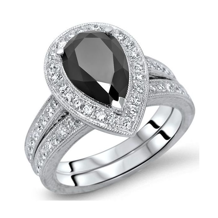 vintage black diamond rings