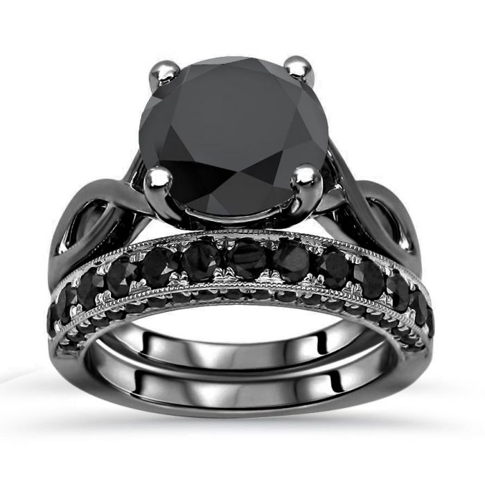 Infinity Style Solitaire Moissanite Engagement Ring – Moissanite Rings