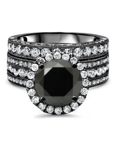 Black Diamond Matching Ring Set