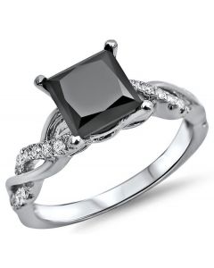 Black Diamond Engagement Rings