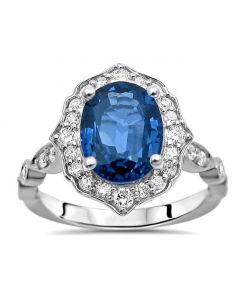 Unique Blue Sapphire Engagement Rings