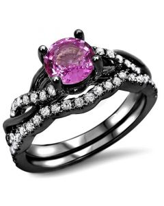 Unique Pink Sapphire Engagement Rings