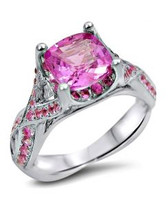 Unique Pink Sapphire Engagement Rings