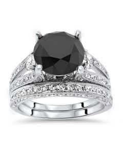 Black Diamond Engagement Rings