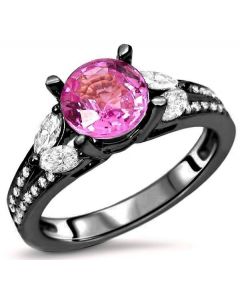 Unique Pink Sapphire Engagement Rings