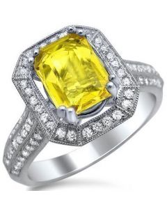 Unique Yellow Sapphire Engagement Rings